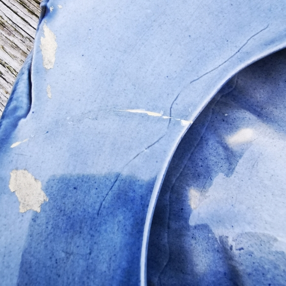 Vintage Denim Newsboy Cap Hat Ceramic Ashtray Trinket Dish Wall Hanging - Picture 11 of 17